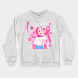 In October We Wear Pink Breast Cancer Awareness Survivor Crewneck Sweatshirt